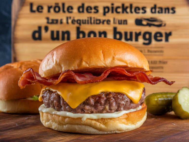 Le rôle des pickles dans l’équilibre d’un bon burger