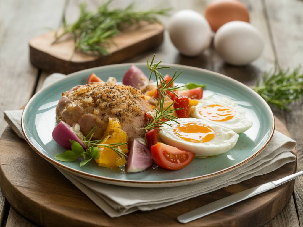 Accompagnement œuf au plat : les meilleures combinaisons pour un repas équilibré