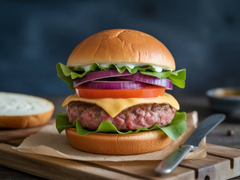 Burger au steak de betterave pané : une alternative veggie bluffante
