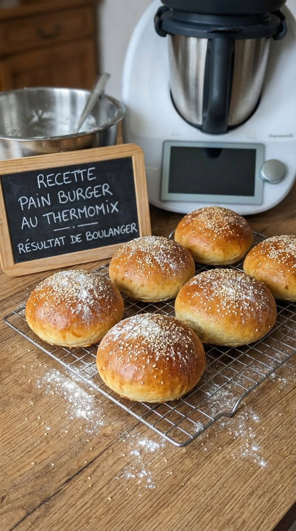 Recette de pain burger au thermomix : étape par étape pour un résultat de boulanger
