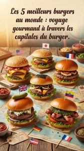 Les 5 meilleurs burgers au monde : voyage gourmand à travers les capitales du burger