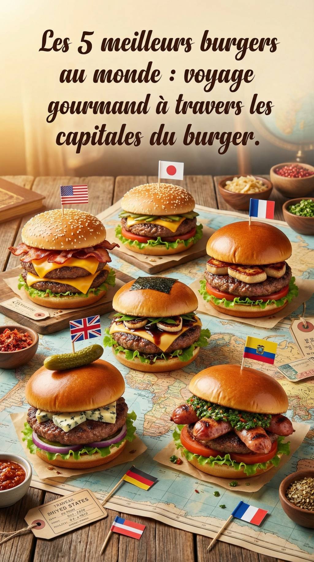 Les 5 meilleurs burgers au monde : voyage gourmand à travers les capitales du burger