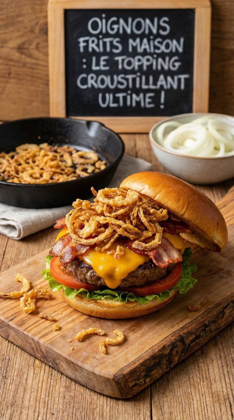 Faire ses oignons frits maison : le topping croustillant indispensable pour vos burgers