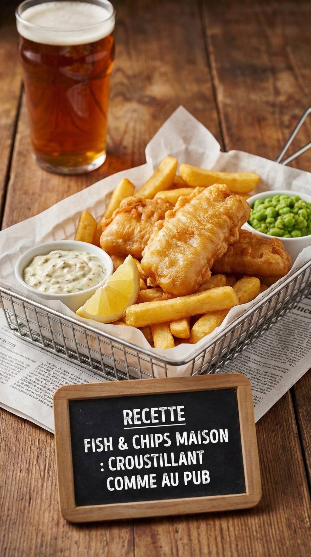 Recette fish and chips : la version maison croustillante comme au pub