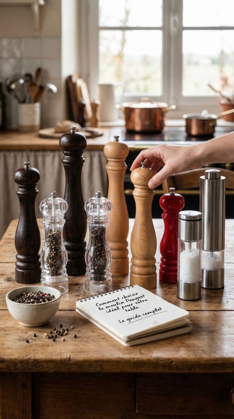 Comment choisir le moulin Peugeot idéal pour votre table